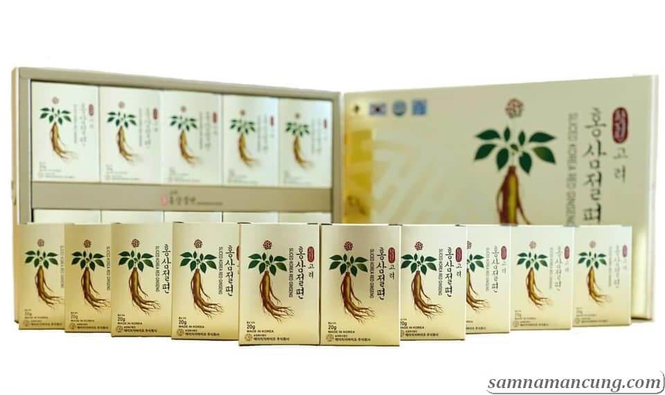 Hồng Sâm Lát Sliced Korea Red Ginseng Bio Science - Hộp 200g