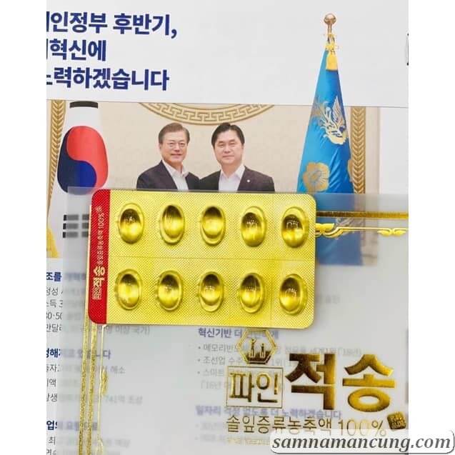 Viên Tinh Dầu Thông Đỏ Chính Phủ Hàn Quốc Cao Cấp Pine Jeok Song Gold