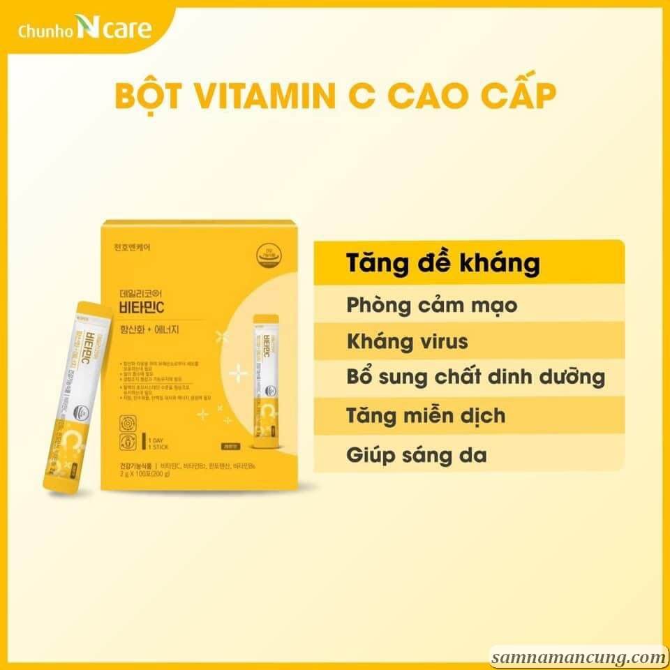 Bột Vitamin C Thượng Hạng Chunho Ncare