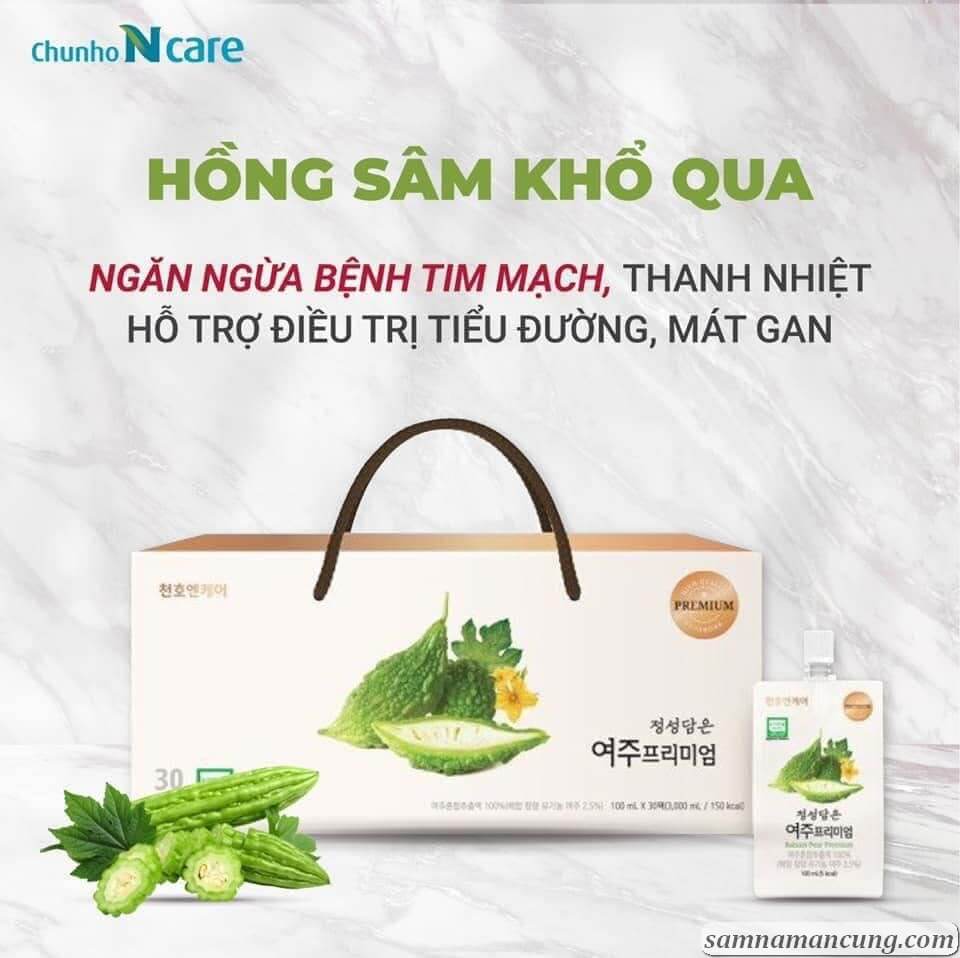 Nước Hồng Sâm Khổ Qua Chunho Ncare Thải độc Hàn Quốc