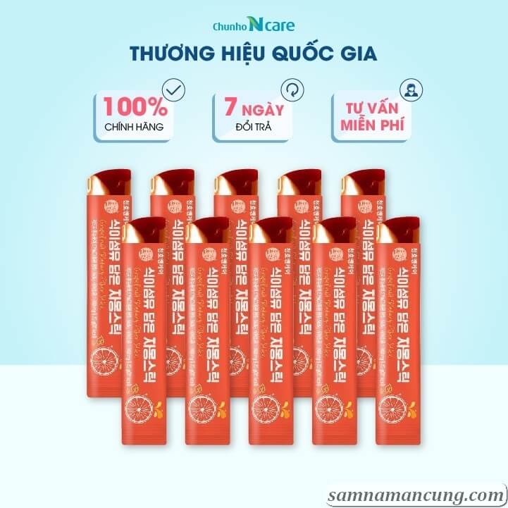 Thạch Bưởi Đào Giảm Cân Đẹp Da Chunho Ncare