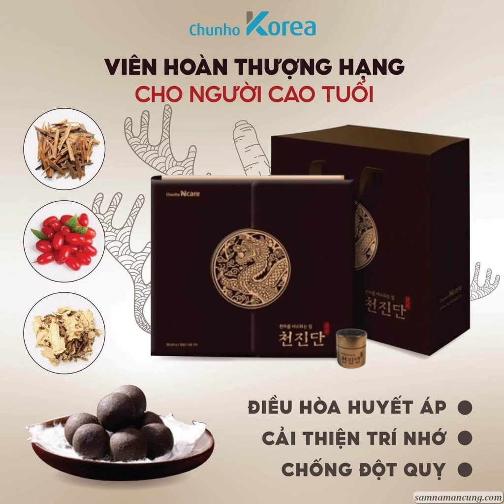 Hồng sâm viên cho người cao tuổi thượng hạng Chunho