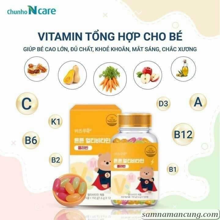 Vitamin Tổng Hợp Chunho Ncare Cho Trẻ Em - 120 Viên
