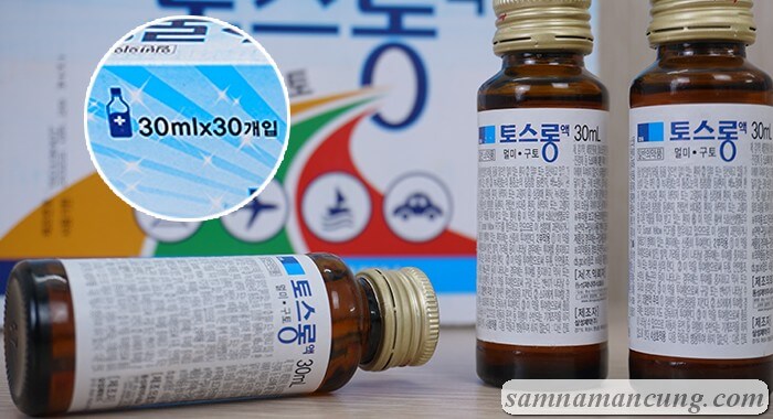 Thuốc Say Xe Hàn Quốc Dongsung 30ml x 30 chai