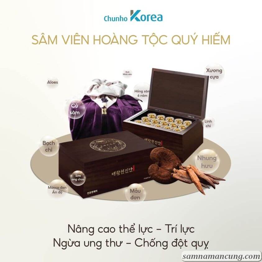 Viên Sâm Hoàng Tộc Chunho Ncare Cho Nam Nữ - 30 Viên