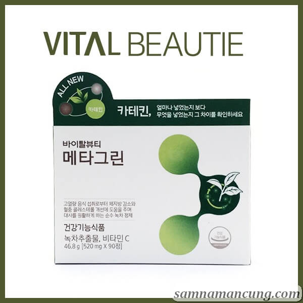 Viên Uống Trà Xanh Giảm Cân VB Vital Beautie Meta Green