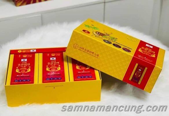 Nước Hồng Sâm Nhung Hưu Táo Đỏ Daedong 70MLx30 GÓI