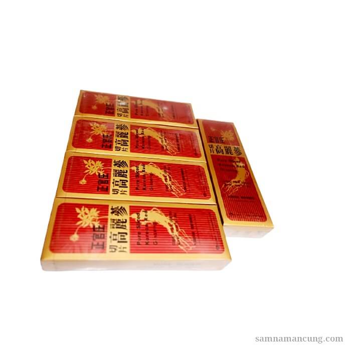 Hồng sâm cắt lát khô nguyên bản 300g (30gr x 10 hộp)